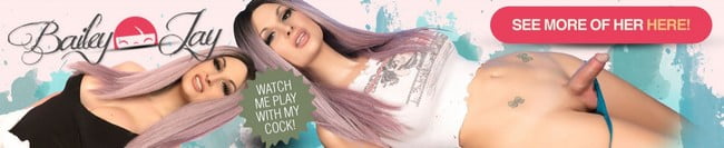 Teen Trans Bailey Jay Rubs Oil on Her Perky Big Tits - ts model